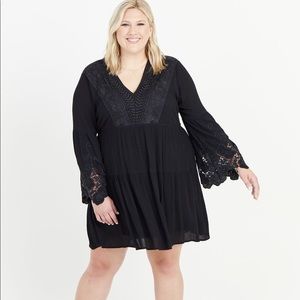 Altard state black long sleeve dress size medium